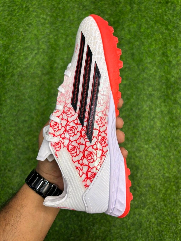 F50 Elite White Red Colour Turf/AG With Lace
