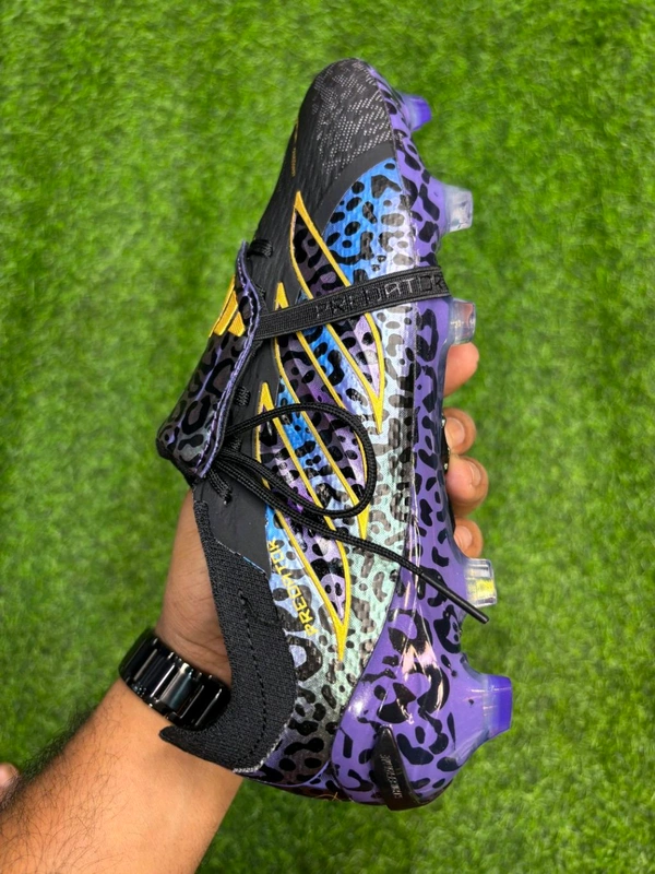 Predator Foldover Elite Next-gen Black Purple FG With Lace