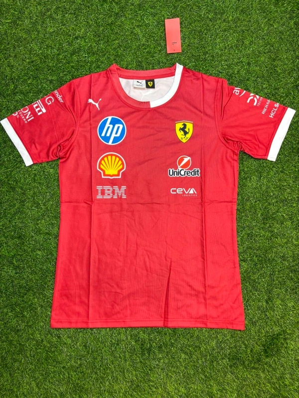 Ferrari F1 Red Colour Round Neck Jersey