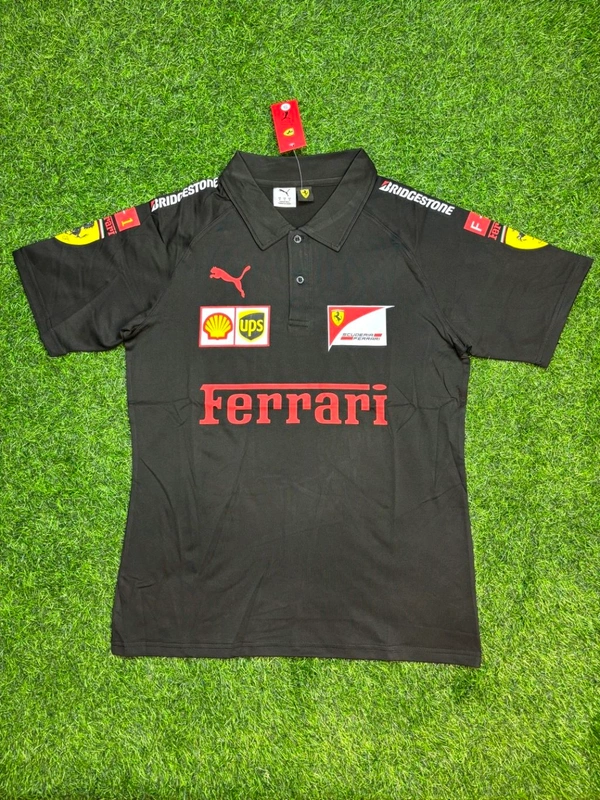 Ferrari F1 Black Colour Polo Tshirt 
