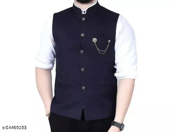 Director Ethnic Modi Jacket - Maroon, XL