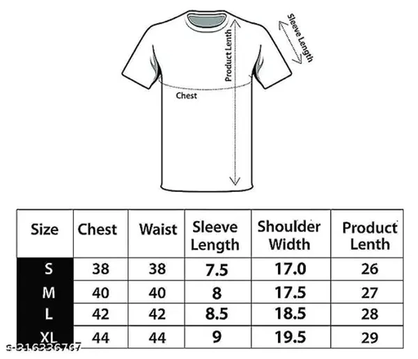 Men's Printed Anime T-shirt - Black, L