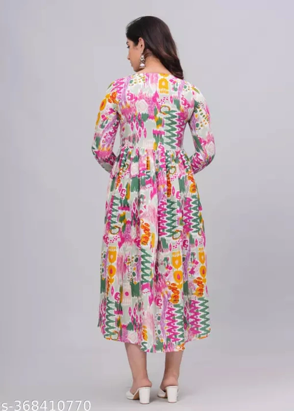 Anarkali Kurti For Women - White, XXL