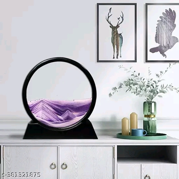 3D Dynamic Sand Art Home Decor - Purple