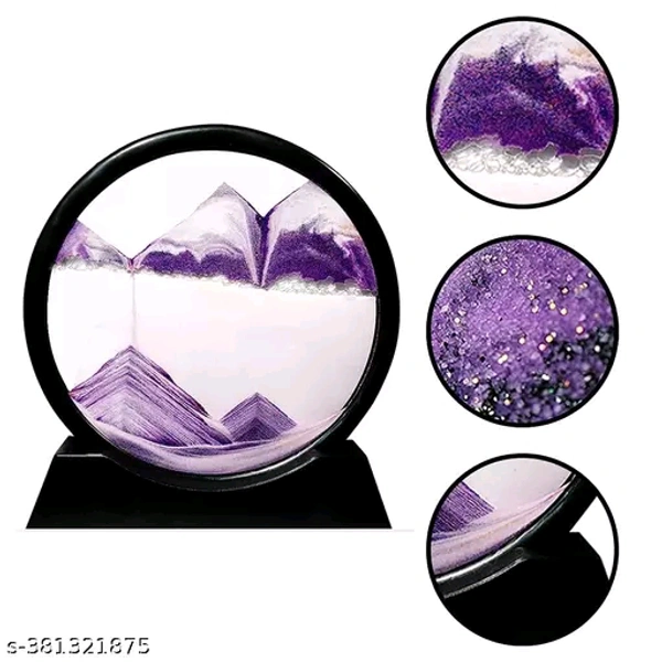 3D Dynamic Sand Art Home Decor - Purple