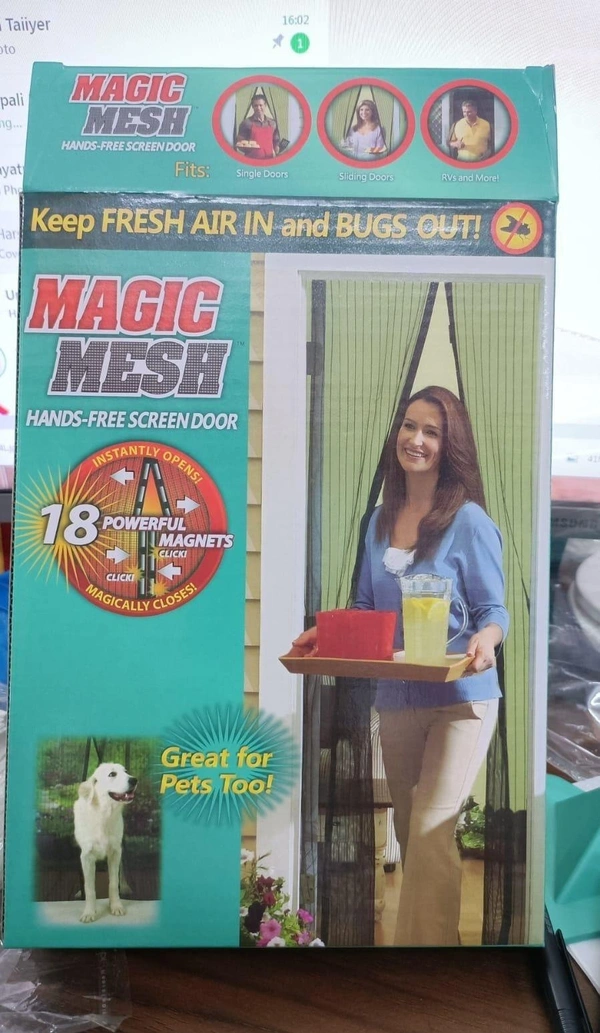 Door Curtain-Mesh Screen Net Home Magnetic Anti Mosquito