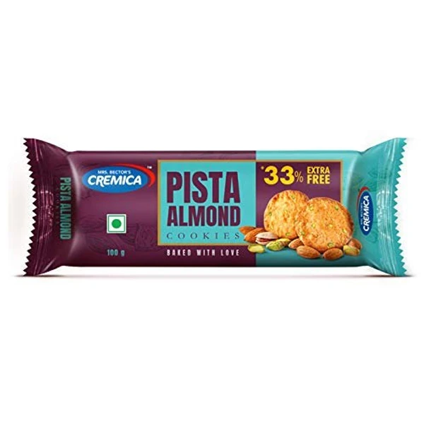 Cremica Pista Almond Cookies - 100 g