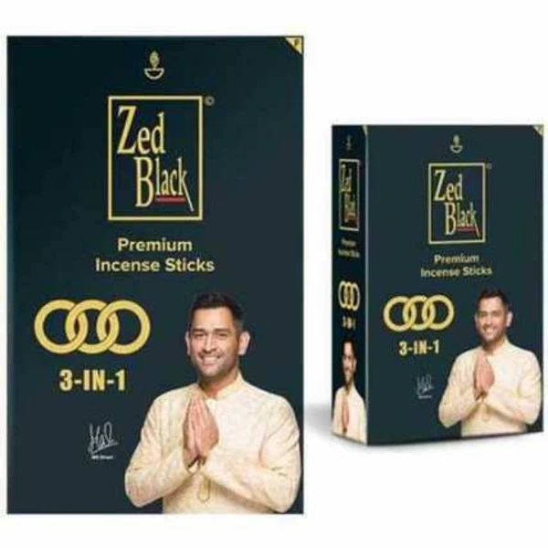 Dhup Zed Black 3in1(Agarbatti) - 1dz (Small)