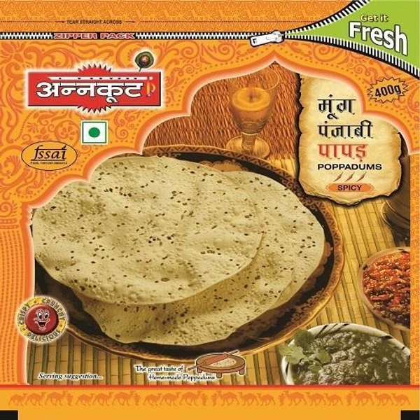 Papad Annkut  Moong Punjabi (Spicy) - 400g