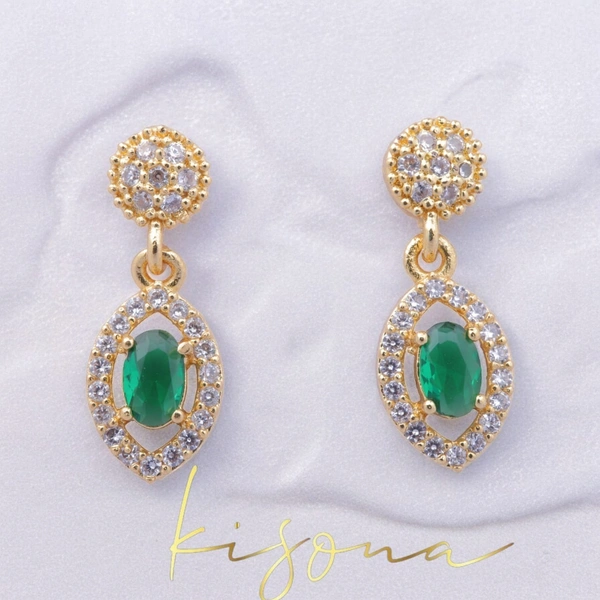 HARLENA  BLOOM GEMSTONE DROP EARRING