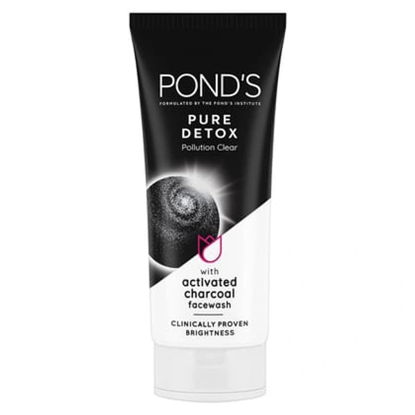 Ponds Pour Detox/Charcol Activated Charcoal Face Wash  - 50 GM