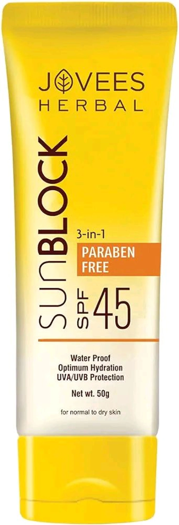 Jovees Sunblock (Spf- 45)  - 50 GM