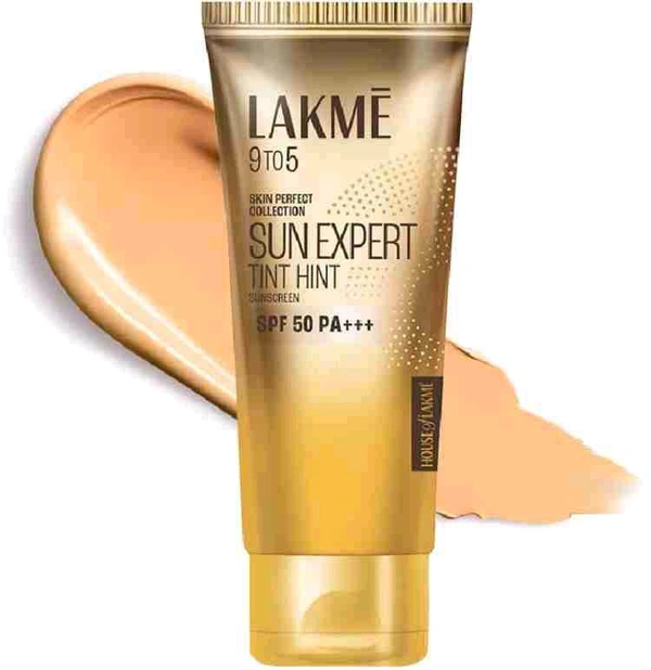 Lakme  LAKMĒ SUN EXPERT TINT HINT SUNSCREEN, (SPF 50 PA+++)  - 100 Ml
