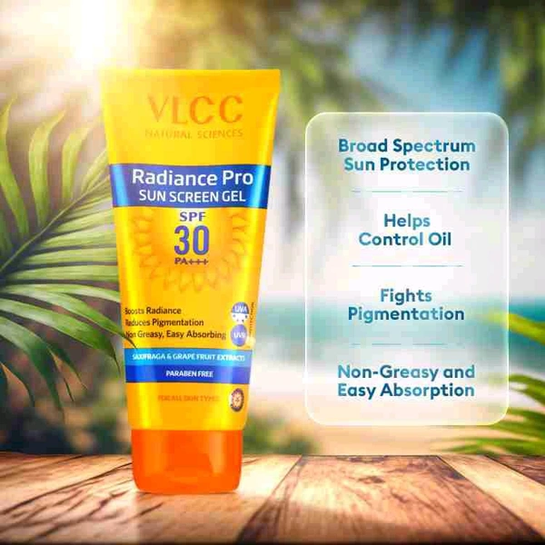 Vlcc  Natural Sciences Radiance Pro Sunscreen Gel (Spf-30 Pa+++) - 100 GM