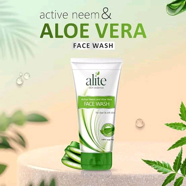 Alite Skin Essence Cleanse,Purify,Prevent Active Neem And Aloe Vera Face Wash  - 70 GM