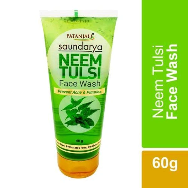 Patanjali Saundarya Neem Tulsi Face Wash  - 60 GM