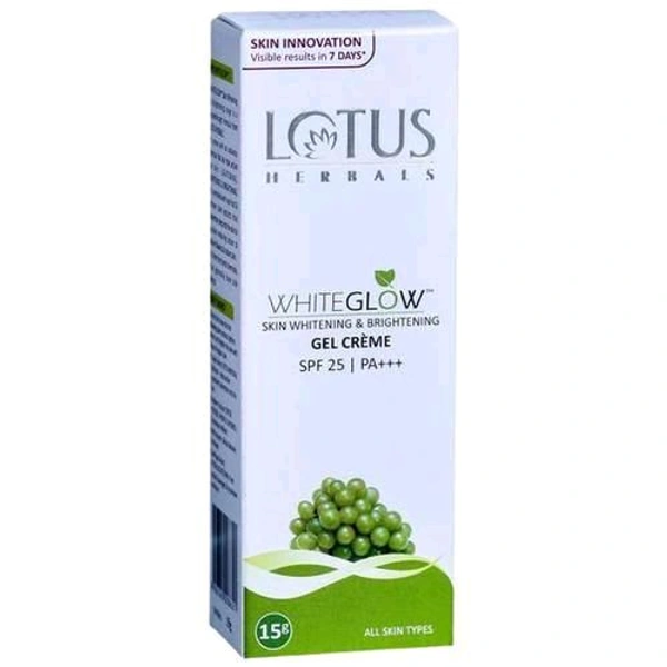 Lotus Herbals Whiteglow  Skin Whitening & Brightening Gel Creme Spf 25 / Pa+++ - 15 GM