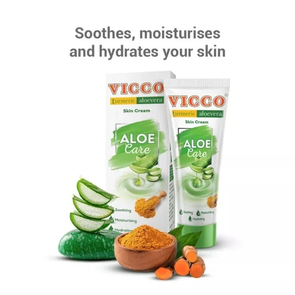 Vicco Turmeric Aloevera Skin Cream Aloe Care - 15 GM