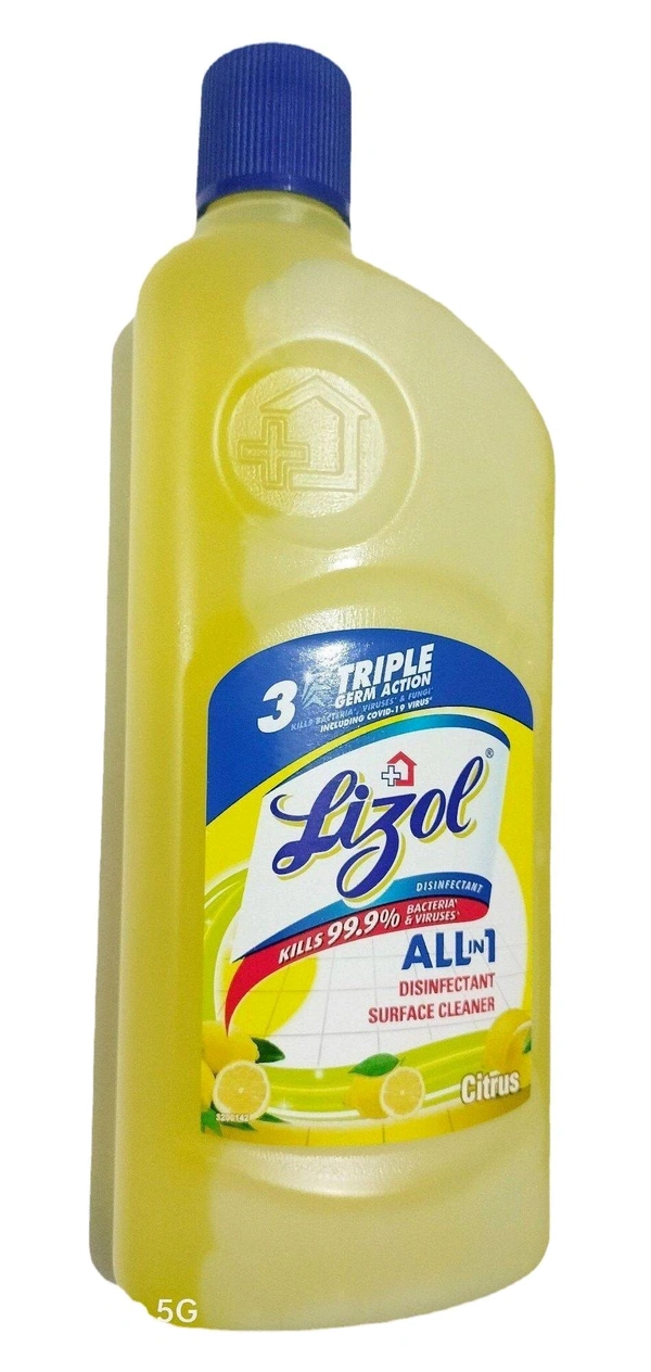 Lizol Disinfectant Kills 99.9% Bacteria  & Viruses All In 1 Disinfectant Surface Cleaner Citrus - 200 Ml