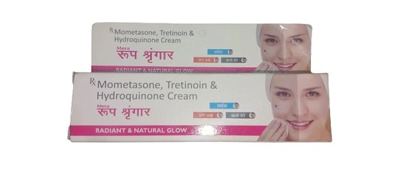 Roop Shringar Mometasone ,Tretinoin & Hydroquinone Cream Mera Roop Shringar Radiant & Natural Glow   - 20 GM