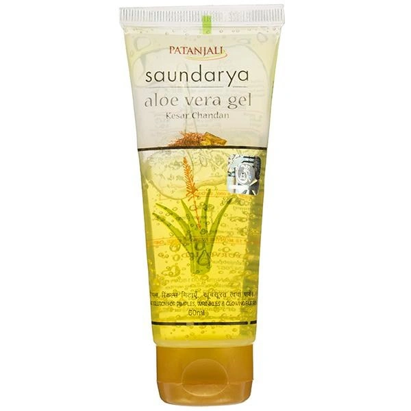 Patanjali Saundarya Aloe Vera Gel Kesar Chandan  - 60 Ml
