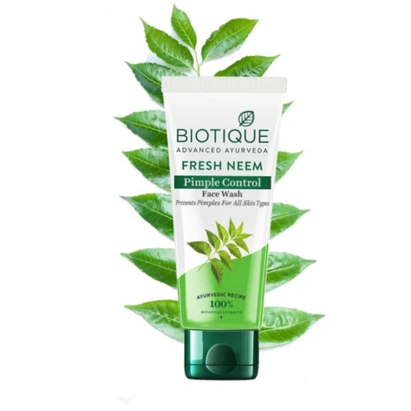Biotique Fresh Neem Pimple Control Face Wash  - 100 Ml
