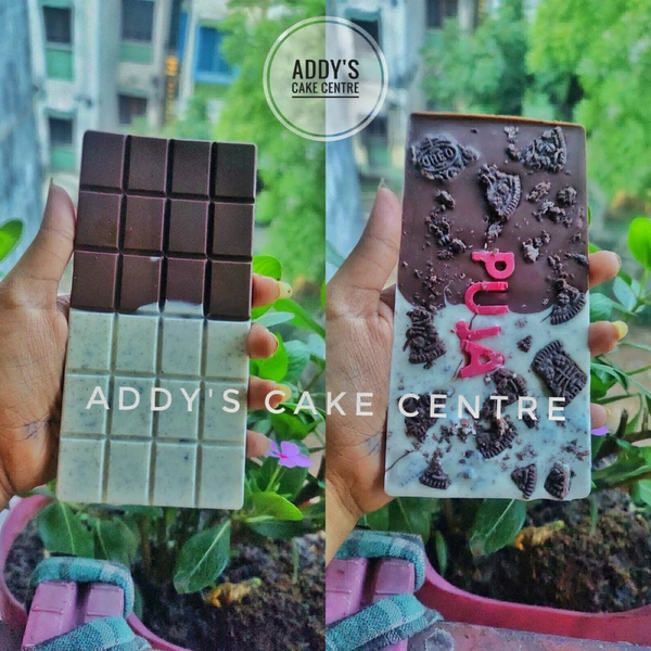 ADDYS' CHOCOLATE CENTRE Duel Flavour With Oreo - White, Free Size