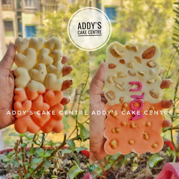 ADDYS' CHOCOLATE CENTRE Duel Flavour Chocolate Half Butterscotch Half Rabri