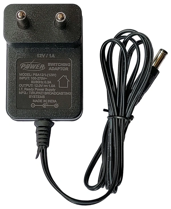 Power 12V 1Mpr. Adaptor 