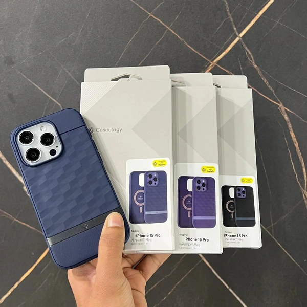 Caseology By Spigen Parallax Mag Safe Back Cover Case .  - Gray, IPHONE 15 PRO MAX