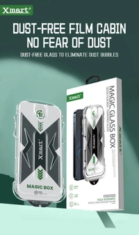 IPHONE Magic Tempered Glass Box ( One Click Automatic  Adsorption ) .  - IP 12