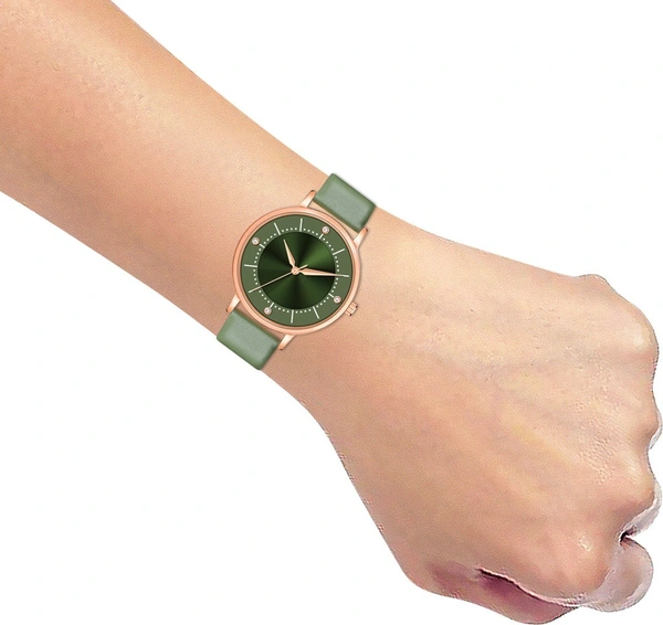 Analog Watch - For Girls Wrist Watch - Free size, Grey Olive
