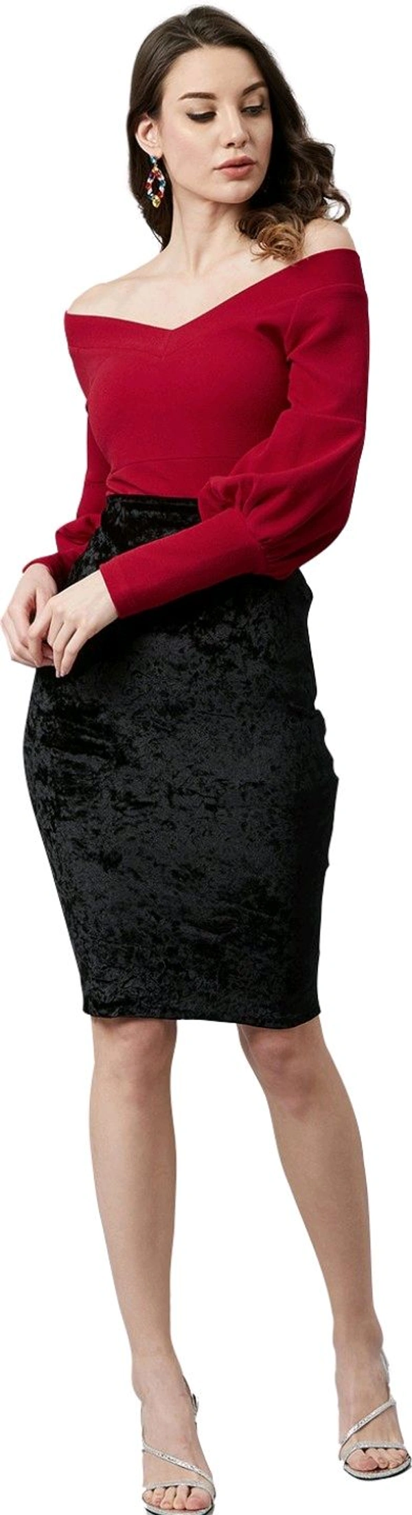 Casual Regular Sleeves SolidWomen Multicolor Top - Maroon, L