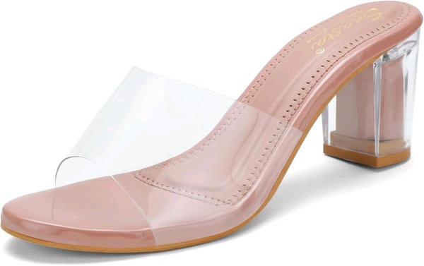 transparent heels for women - Clam Shell, 3