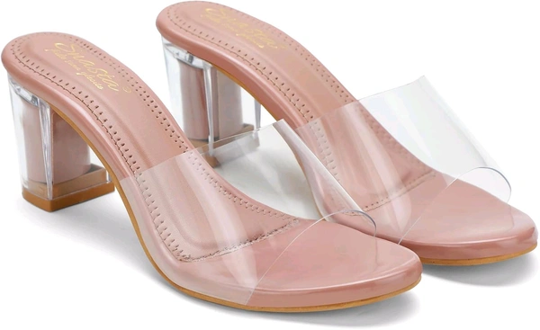 transparent heels for women - Clam Shell, 3