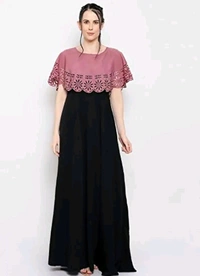 Women's Crepe Solid Sleeveless Full Length Gown - Puce, XL
