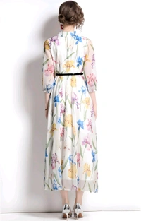 Russian Women A-line Multicolor Dress - Westar, S