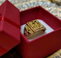 MAN FINGER RING/ 1 YEAR VALIDITY FOR RING Brass Gold Plated Ring - Gold, Free Size
