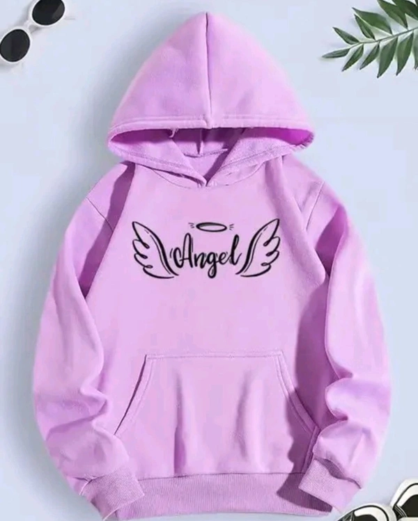 Winter Wear Hoodie For Women - Lilac, L