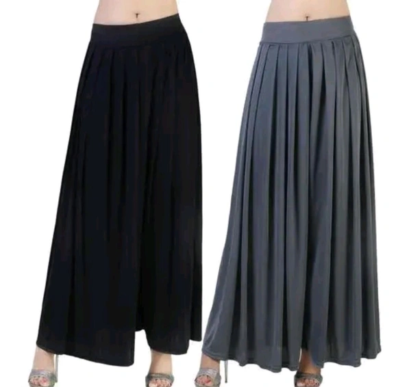 Women's Regular Fit Palazzos |Jambo Plazo | Elephant Plazo - Pack of 2 - 30, Abbey