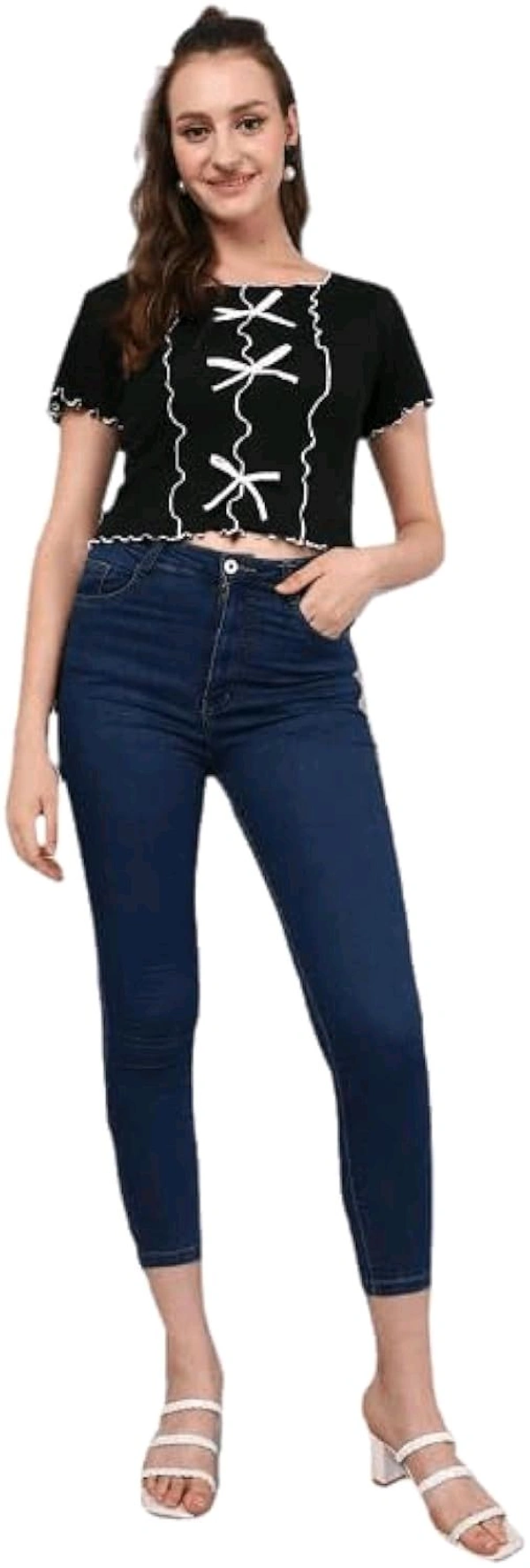 Casual Regular Sleeves Self Design Women Pink Top - Black, XXS