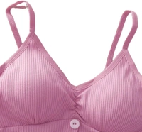 NanoEdge Crop Top for Women Cropped Cami Women's Top Camisole Built in Bra Free Size (28 Till 32) Pack of 1 (Pink - Turkish Rose, 30A