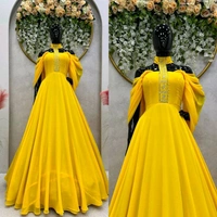 Looking for this same colour beautiful Designer Padded Gown - Corn, XL