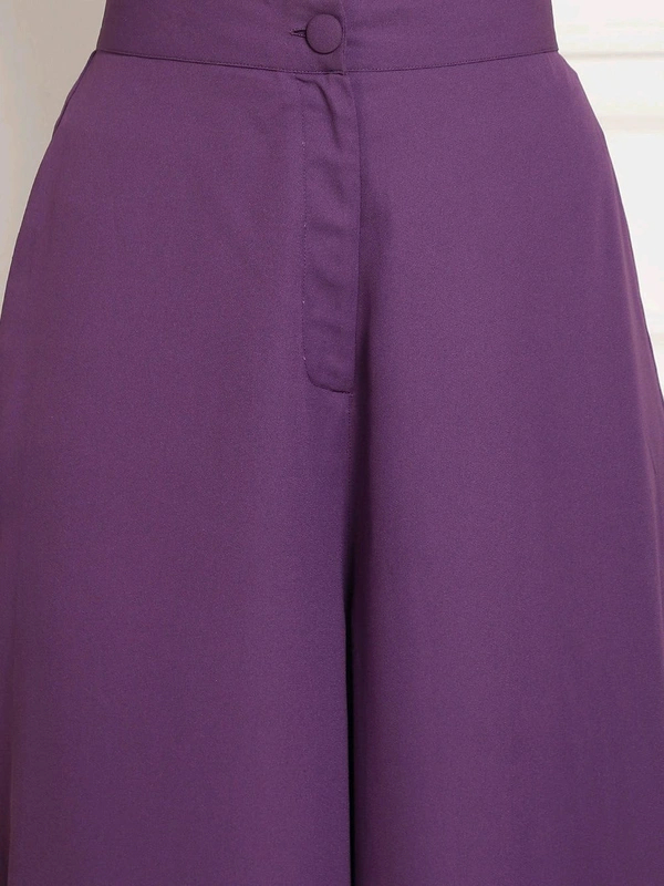 Bow Halter Neck Top In Organza With Trouser - London Hue, M