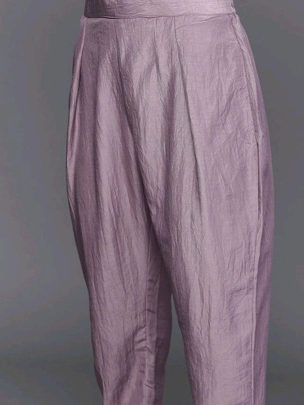 Women Beige Gotta Patti Kurta with Trousers & With Dupatta - Bouquet, 2XL