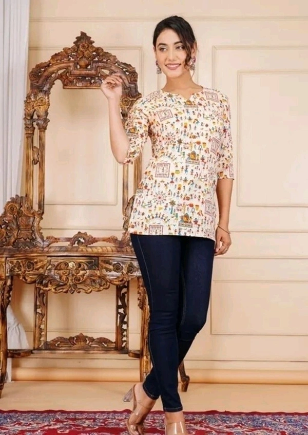 Muskan Creation Women Printed, Floral Print, Self Design Pure Cotton Straight top - Dawn Pink, XL
