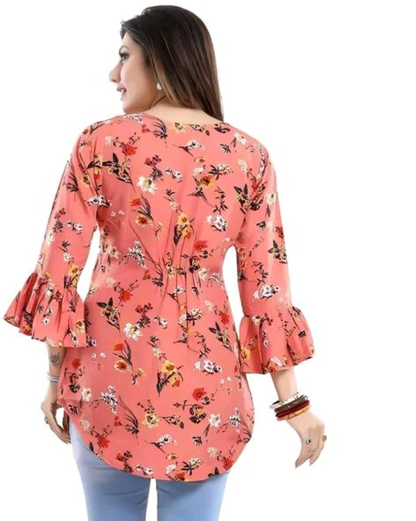 Casual Printed Women Blue Top - Sunglo, XL