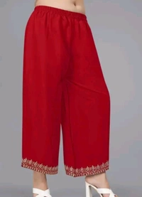 Women's Georgette Sleeveless Kurti Set With Embroidered Lace  - Maroon, S