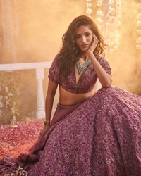 Designer Bridesmaid Lehenga For Women Engagement Outfit Gift For Her - Falcon, Free Size