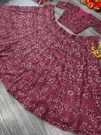 Designer Bridesmaid Lehenga For Women Engagement Outfit Gift For Her - Falcon, Free Size